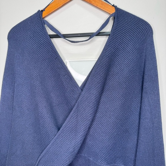 Love Tree Chic And Cozy Wrap Shoulder Vneck Sweater Dolman Sleeve Size XL - Picture 5 of 10